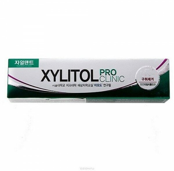 Зубная паста (зеленая) Mukunghwa Xylitol Pro Clinic Herb Fragrant-Green Color