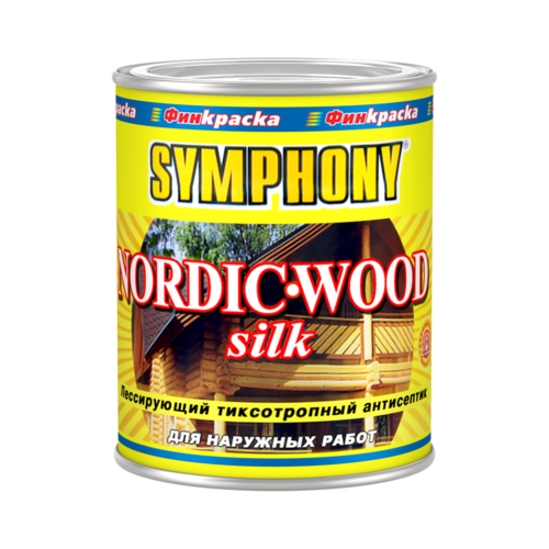 Пропитка для дерева Symphony Nordic-Wood Silk (Симфония Нордик Вуд Шелк) 0.9л