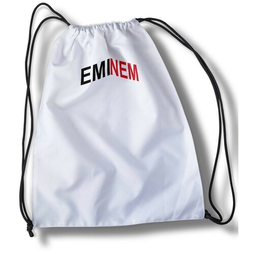 Мешок для cменной обуви музыка Эминем - 311490 женская футболка эминем eminem hip hop хип хоп slim shady xl темно синий