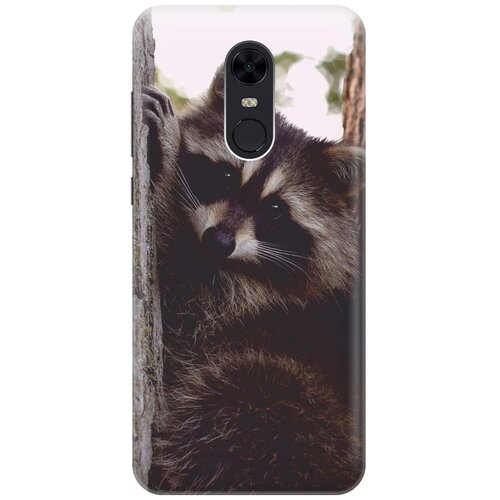 фото Cиликоновый чехол на xiaomi redmi 5 plus / сяоми редми 5 плюс с принтом "енотик" gosso