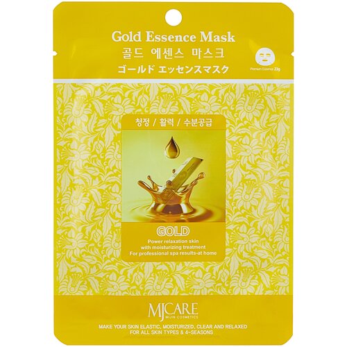 MIJIN Cosmetics тканевая маска Gold Essence, 23 г, 23 мл