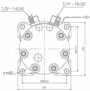 Компрессор авто кондиционера Sanden 7H15 (12V, PV8) выходы вертикальные (O-ring) 3/4" - 7/8" универсальный