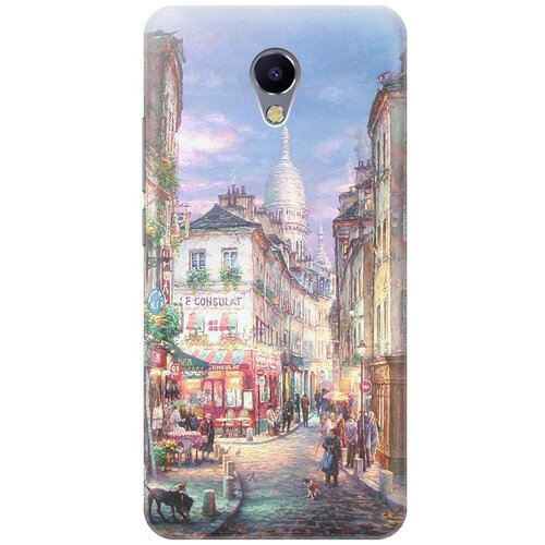 фото Cиликоновый чехол пейзаж монмартра на meizu m5 note / мейзу м5 ноут re:pa