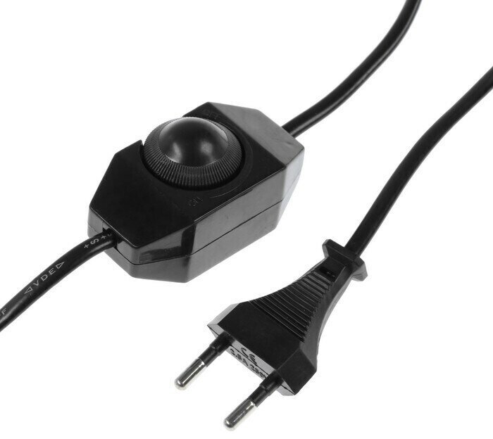 MELT Шнур сетевой для бра с выключателем и вилкой 1,5м (черный)