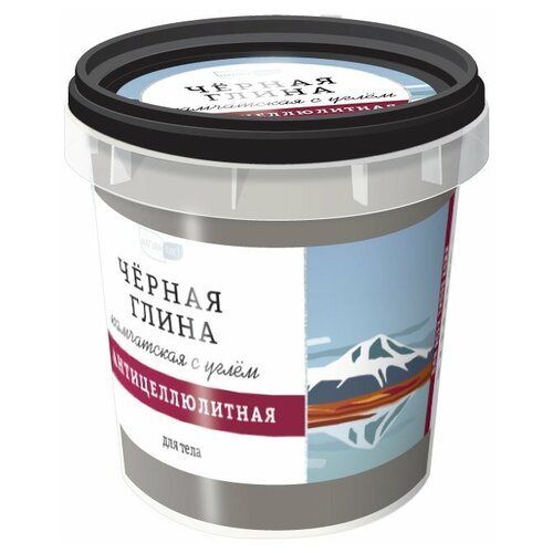 Naturaлист глина черная антицеллюлитная камчатская с углем 155 мл черный