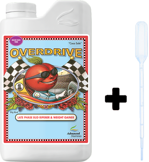 Advanced Nutrients Overdrive 1л + пипетка-дозатор, удобрение для растений, добавка для цветения