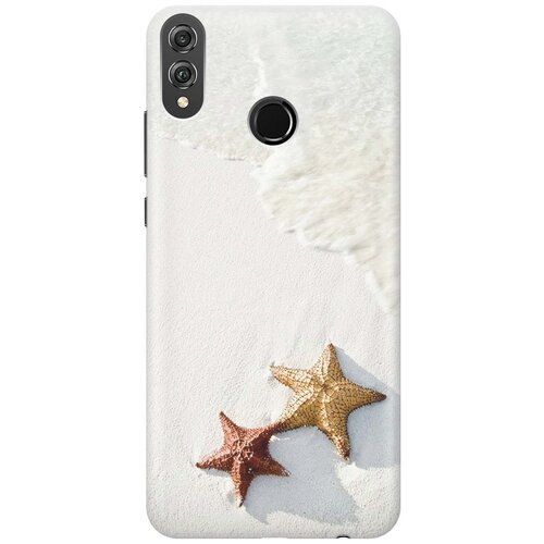 фото Gosso ультратонкий силиконовый чехол-накладка для honor 8x с принтом "две морские звезды"