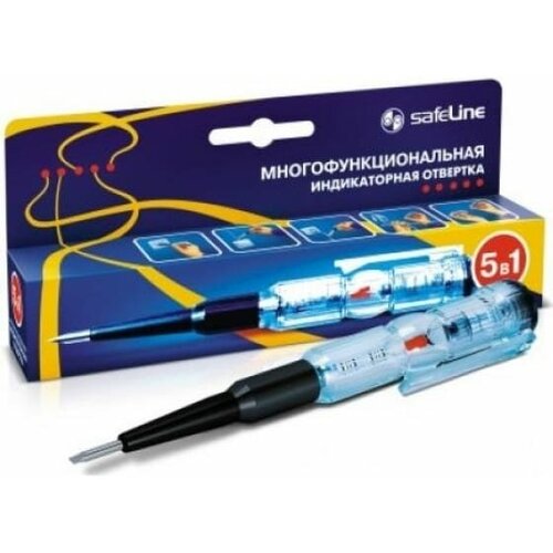 Отвертка индикаторная , многофункциональная | код 11692 | SafeLine (4шт. в упак.)