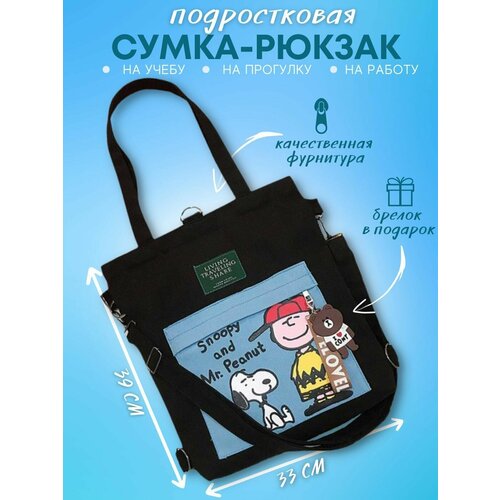 фото Сумка мессенджер , черный нет бренда