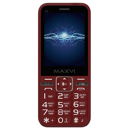 Телефон MAXVI P3, wine red