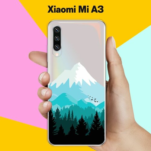 Силиконовый чехол Снежные горы на Xiaomi Mi A3 силиконовый чехол на xiaomi mi 10s сяоми ми 10s горы арт 1 прозрачный
