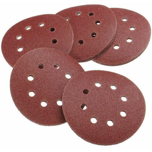 Само зацепляемый шлифовальный круг Interflex AP311F 8 отверстий, Р320, 5 шт.