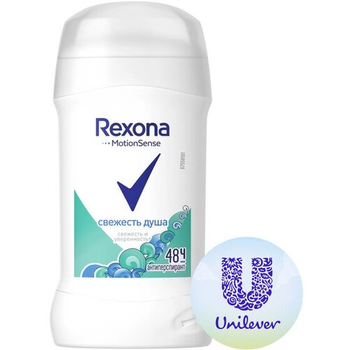 Набор из 3 штук Дезодорант для тела REXONA 40мл стик Свежесть душа дезодорант стик rexona антибактериальная свежесть 40мл