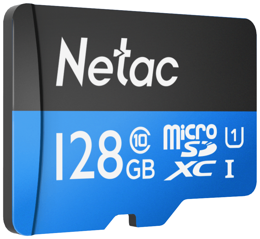 Карта памяти microSDXC UHS-I U1 NETAC P500 128 ГБ, 80 МБ/с, Class 10, NT02P500STN-128G-S, 1 шт., переходник без адаптера