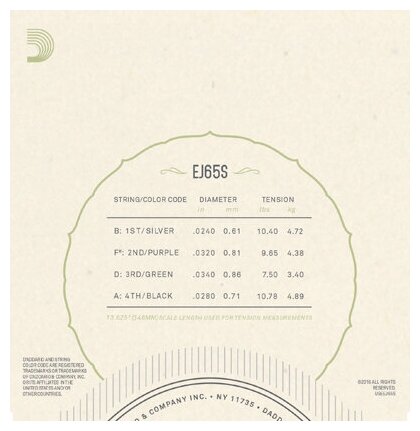 Струны для укулеле D'Addario - фото №7