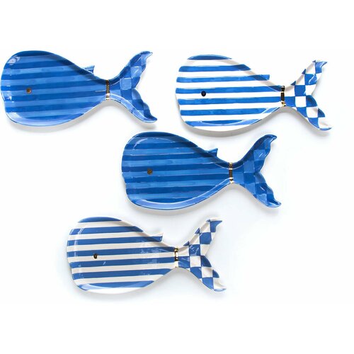 Набор блюд 4шт. MacKenzie-Childs BIG BLUE