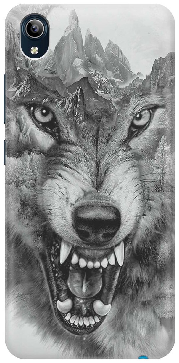 RE: PA Накладка Transparent для Vivo Y91C с принтом "Волк в горах"
