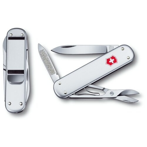 фото Нож перочинный victorinox money clip (0.6540.16), 74 мм, 5 функций, цвет рукояти серебро
