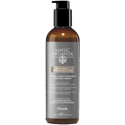 Nook Magic Arganoil Wonderful Реструктурирующий протеиновый бустер для волос, 200 мл, бутылка