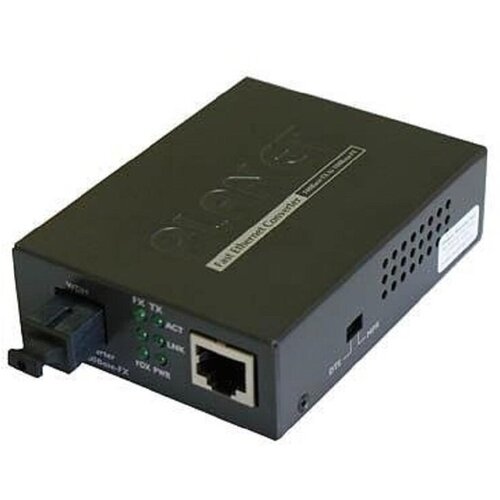 Медиаконвертер сетевой Planet FST-806B20, 10/100Base-TX to 100Base-FX медиаконвертер planet 10 100base tx to 100base fx st bridge media ft 801