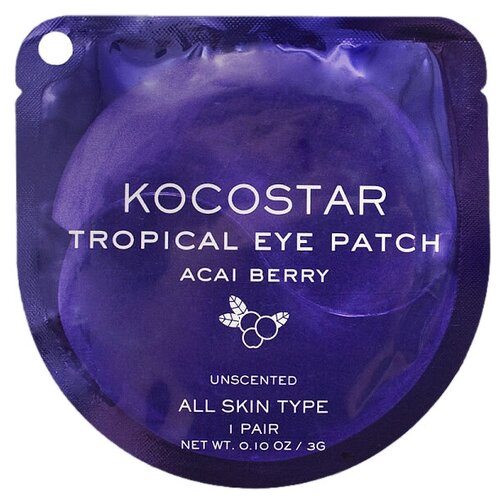 Купить Kocostar Гидрогелевые патчи для глаз Tropical Eye Patch Acai Berry, 2 шт., Firstmarket Co., Ltd