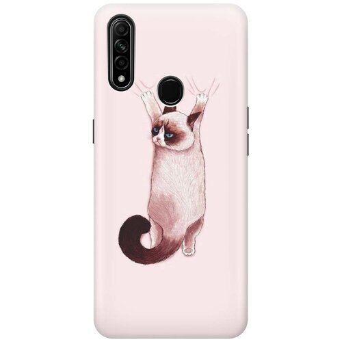 фото Cиликоновый чехол на oppo a31 / оппо а31 с принтом "недовольный кот" gosso