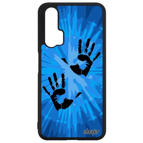 фото Чехол на смартфон huawei nova 5t, "отпечаток ладони" раста радуга utaupia