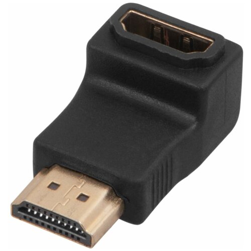 Переходник гн HDMI - шт HDMI угловой Rexant 17-6805 переходник hdmi угловой hdmi male hdmi female