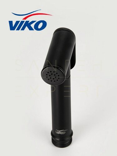Изображение товара Гигиеническая лейка для биде 110х20х20мм VIKO V-0032, цвет черный матовый