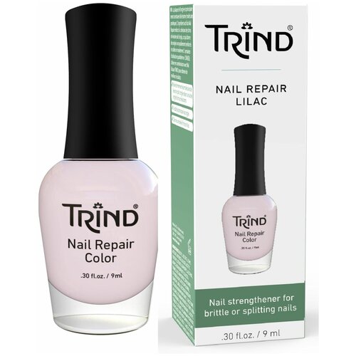 Trind Средство для ухода Nail Repair Color, 9 мл, лиловый trind укрепитель для ногтей бежевый nail repair beige color 6 9 мл