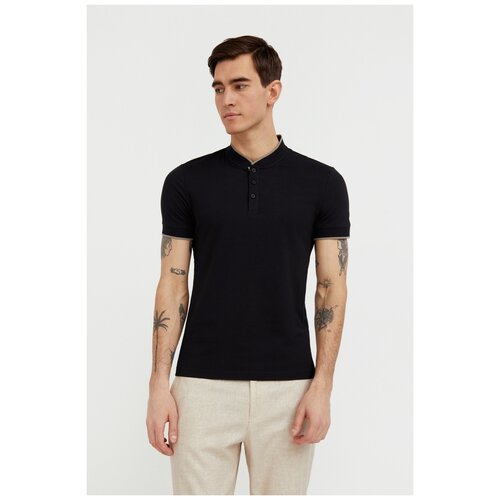 фото Поло finn flare bas-20013 размер 2xl, черный (200)