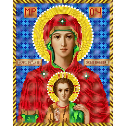 Вышивка бисером иконы Богородица Услышительница 19*24 см вышивка бисером иконы богородица иверская 19 24 см