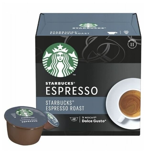 Капсулы для кофе Starbucks Dolce Gusto ESPRESSO ROAST (12 капсул) - фотография № 1