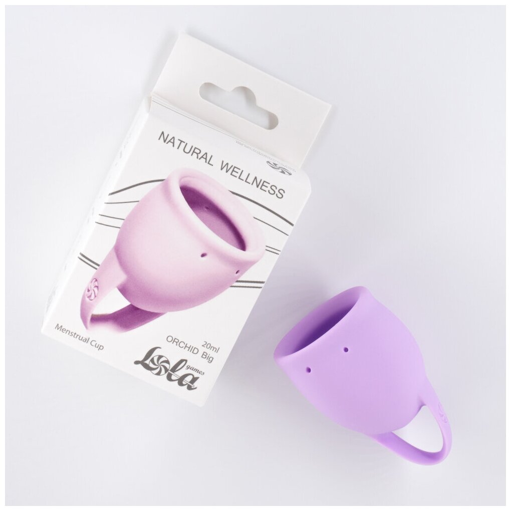 Lola Toys Менструальная чаша Natural Wellness Orchid lavander, 20 мл