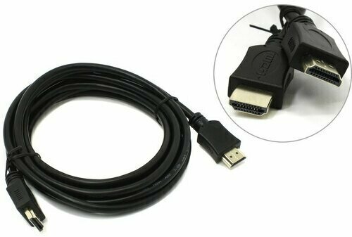 Кабель HDMI 1м Гарнизон GCC-HDMI-1М круглый черный - фото №8