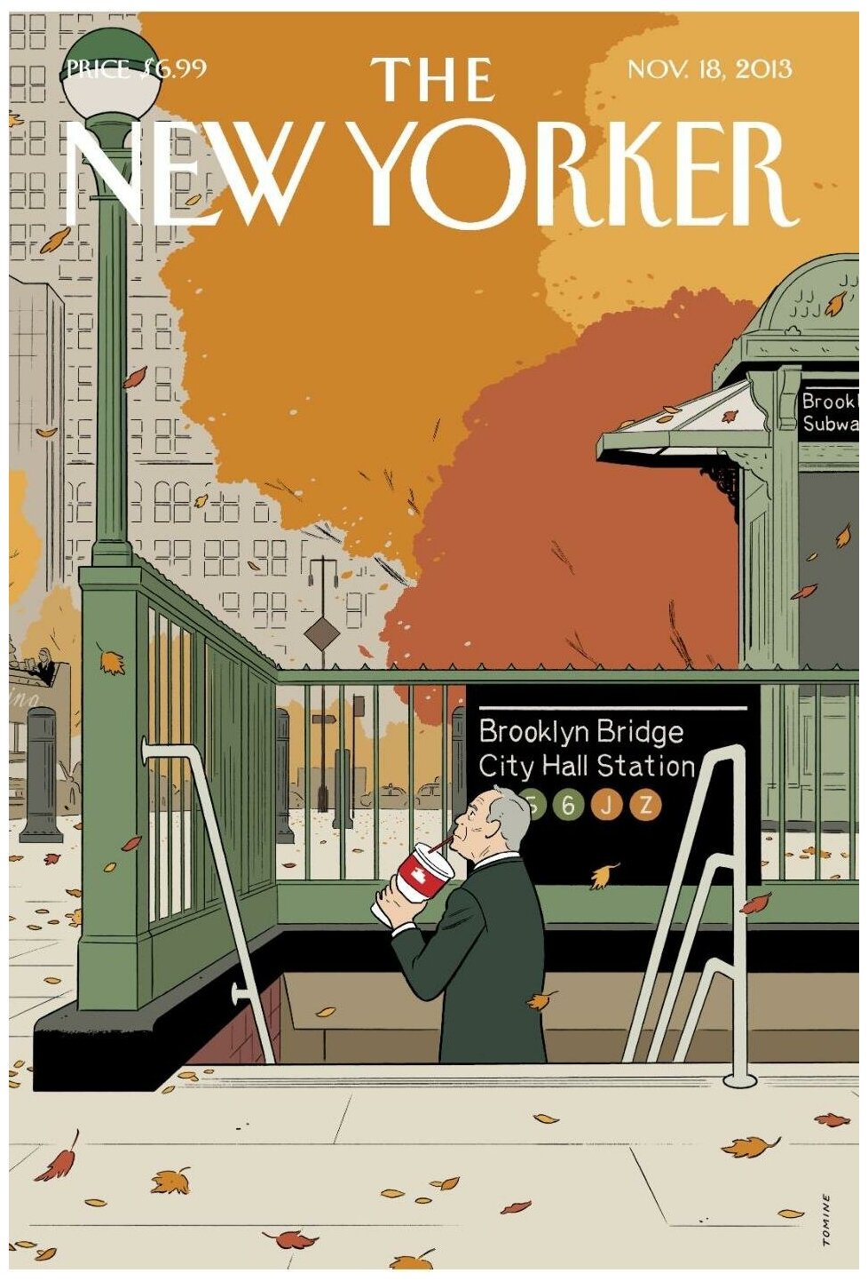 Обложки New Yorker – Мужчина выходит из метро