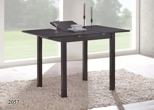 фото Стол 2057 раздвижной деревянный 800х800х750 red&black венге