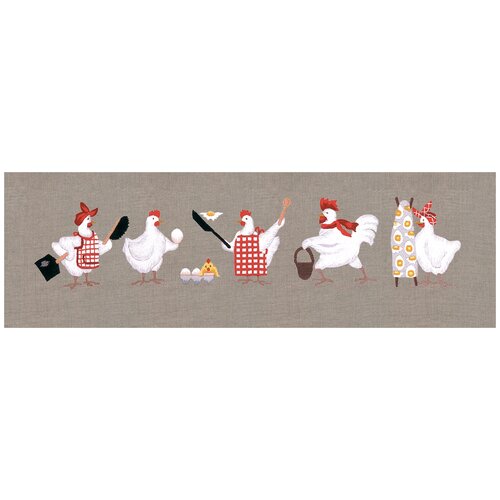 Le Bonheur des Dames Набор для вышивания LES COCOTTES-TISSU Кулинары 2585, 43 х 10 см