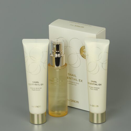 The Saem Лимитированный набор антивозрастных средств с муцином улитки Snail Essential EX Multi Cream & Mist Limited Set