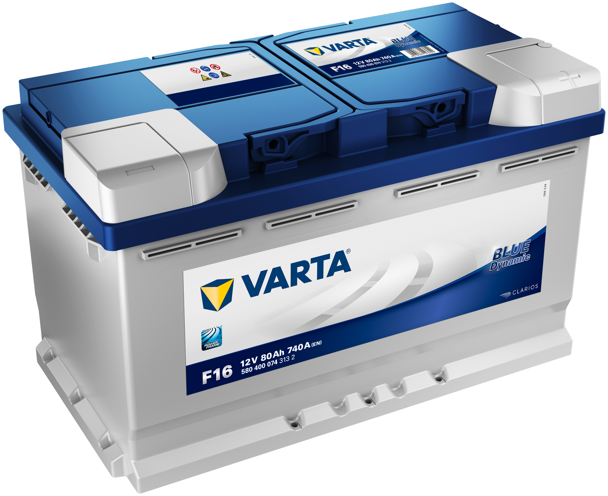 Аккумулятор VARTA Blue Dynamic F16 (580 400 074) 315x175x190