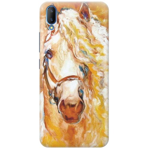 фото Re:paчехол - накладка artcolor для vivo v11 с принтом "золотистая грива"