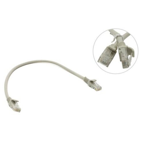 фото Neomax (nm13001-003) шнур коммут. utp 0.3 м cat.5е серый многожильный
