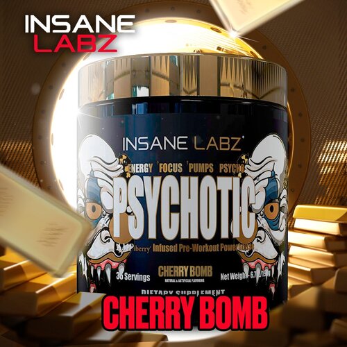 Insane Labz Psychotic Gold 35serv (CHERRY BOMB)