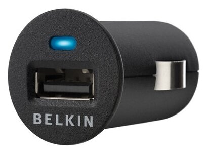 Автозарядка Micro Belkin USB 1A - Black