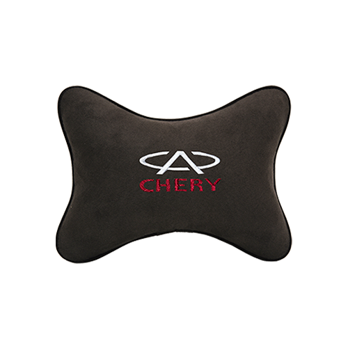 фото Подушка на подголовник алькантара coffee chery vital technologies