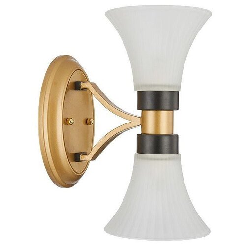 фото Бра favourite, 2х40w, золото, размеры (мм)-140x280x220, плафон - белый