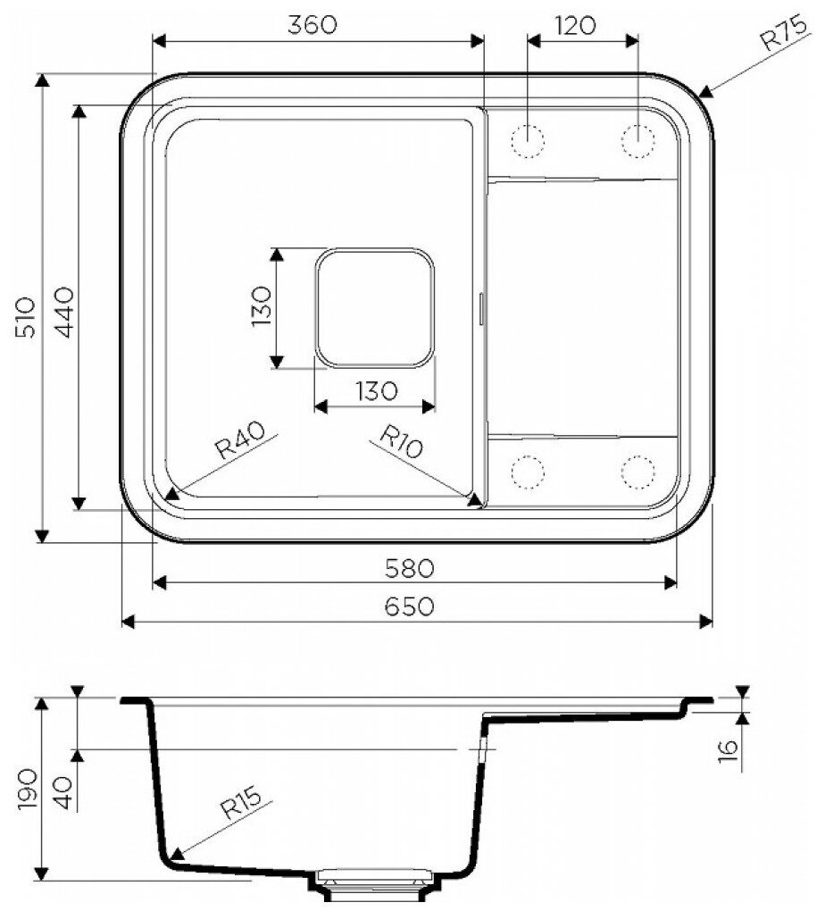 Кухонная мойка Omoikiri Tasogare-65-CA - фотография № 5