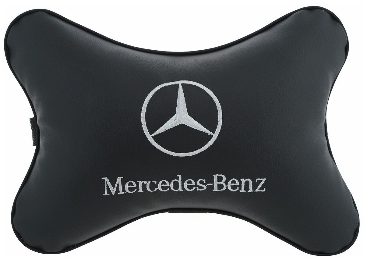 Подушка на подголовник из эко-кожи Mercedes-Benz, Auto Premium 37016 (М016)
