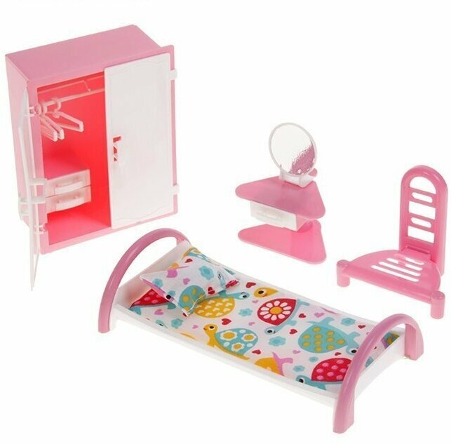 Мебель для кукол и кукольного домика "Спальня"