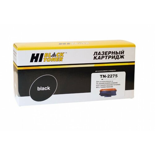 Картридж Hi-Black HB-TN-2275, 2600 стр, черный мфу brother dcp t220